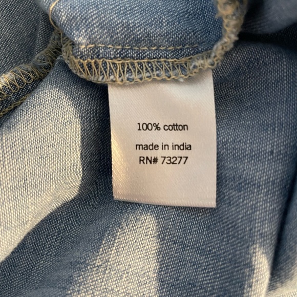 Sonoma Chambray Denim Dress – Relaxed Coastal Summer Vibes, Size Large - Picture 8 of 8
